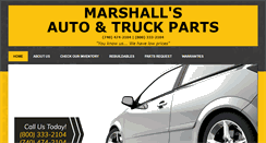 Desktop Screenshot of marshallsautoparts.com